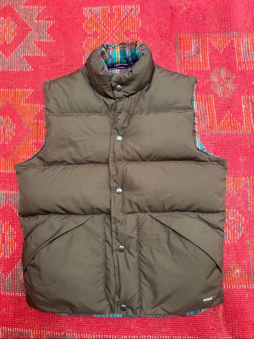 Stussy Puffer Vest. Men's Small